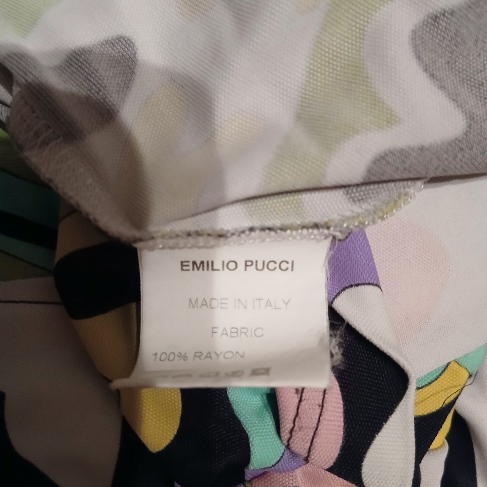 Emilio Pucci Colorful Abstract Women's Top.Size S - Picture 4 of 5